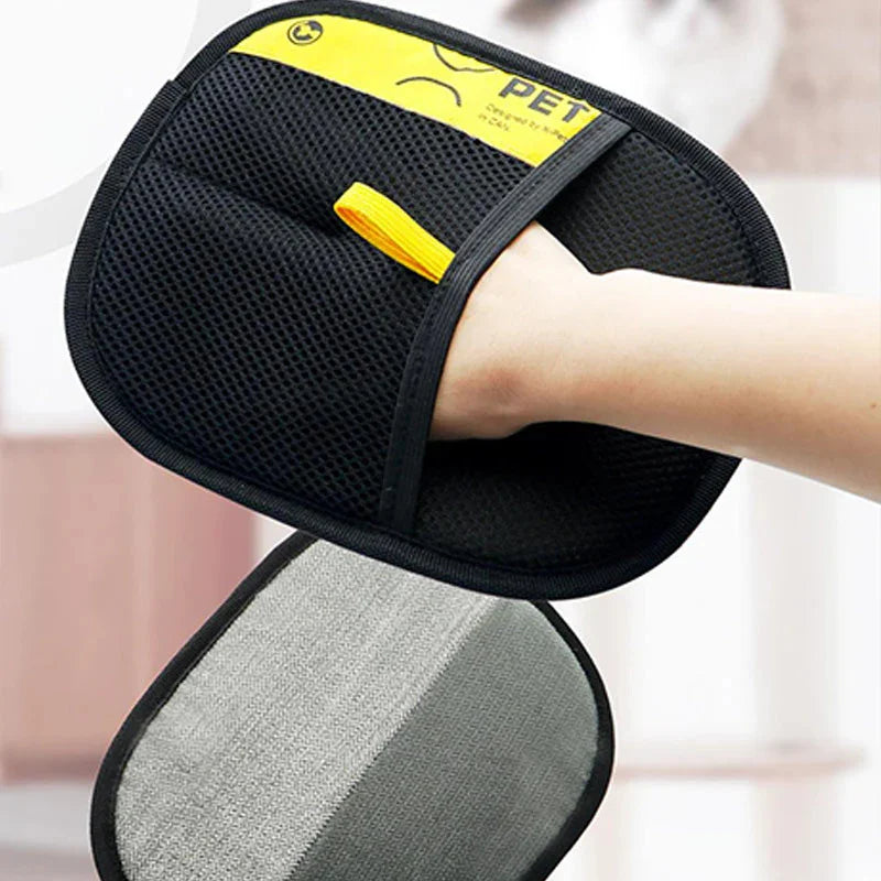 Double-Sided Pet Grooming Gloves