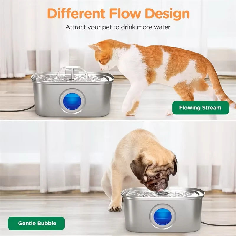 Wireless Smart Pet Water Fountain – Motion Sensor