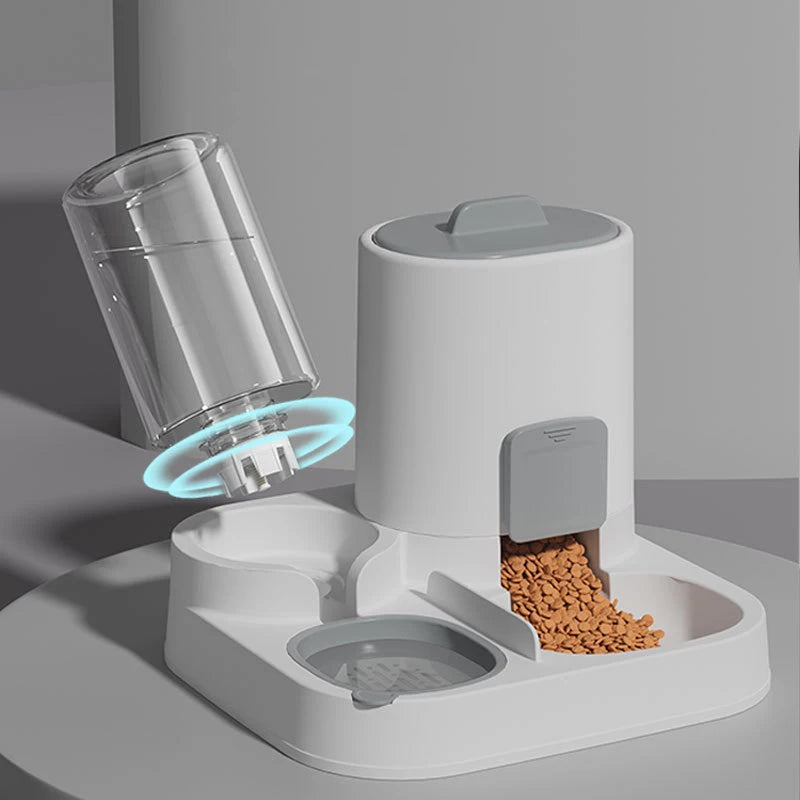 2-in-1 Pet Food & Water Dispenser Bowl