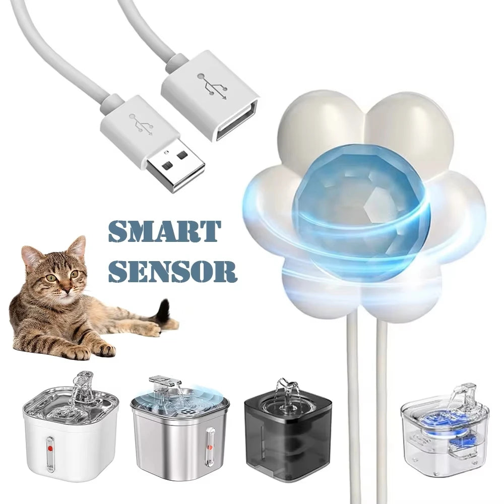 Wireless Smart Pet Water Fountain – Motion Sensor