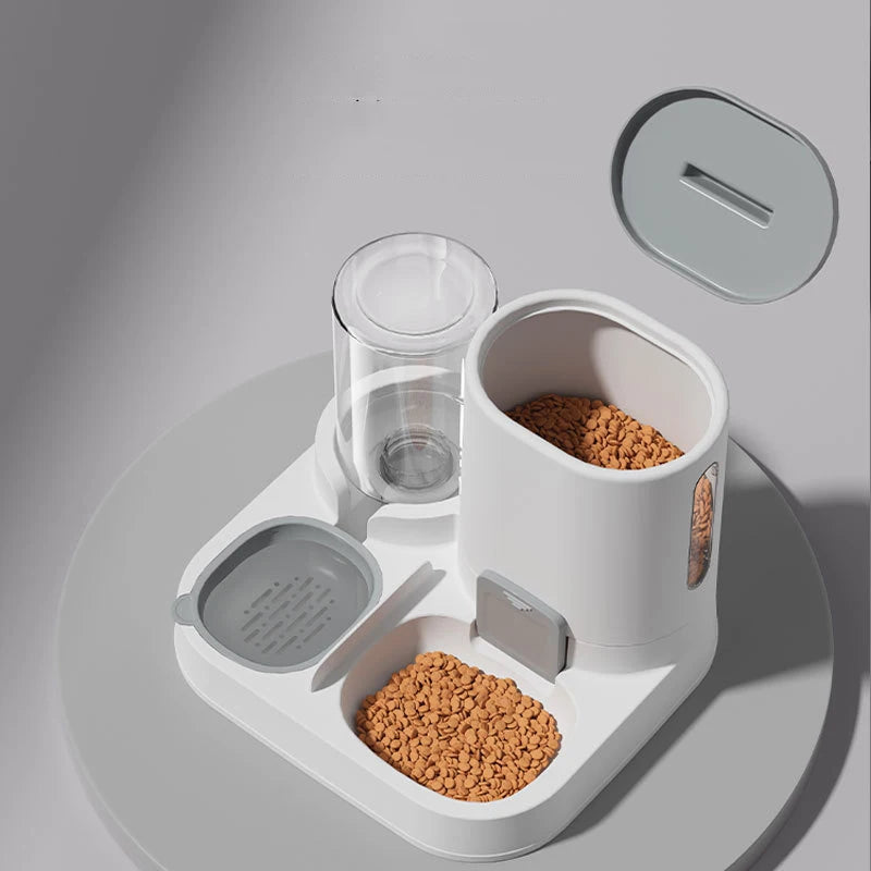 2-in-1 Pet Food & Water Dispenser Bowl