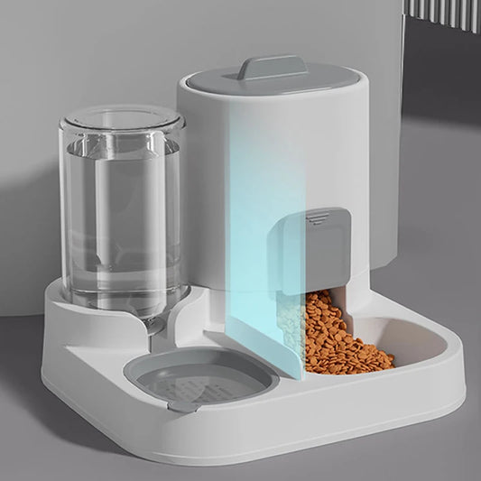2-in-1 Pet Food & Water Dispenser Bowl
