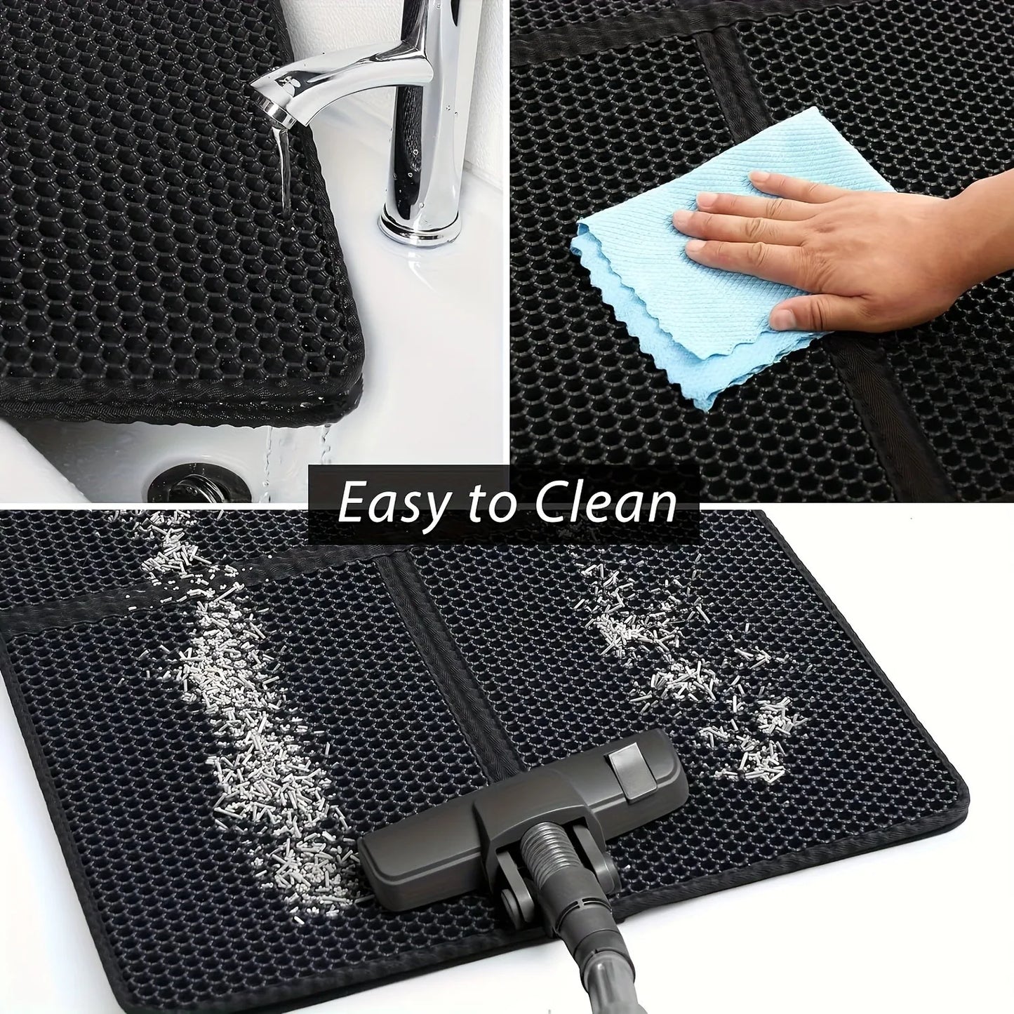 Double Layer Cat Litter Mat – Waterproof & Urine Proof